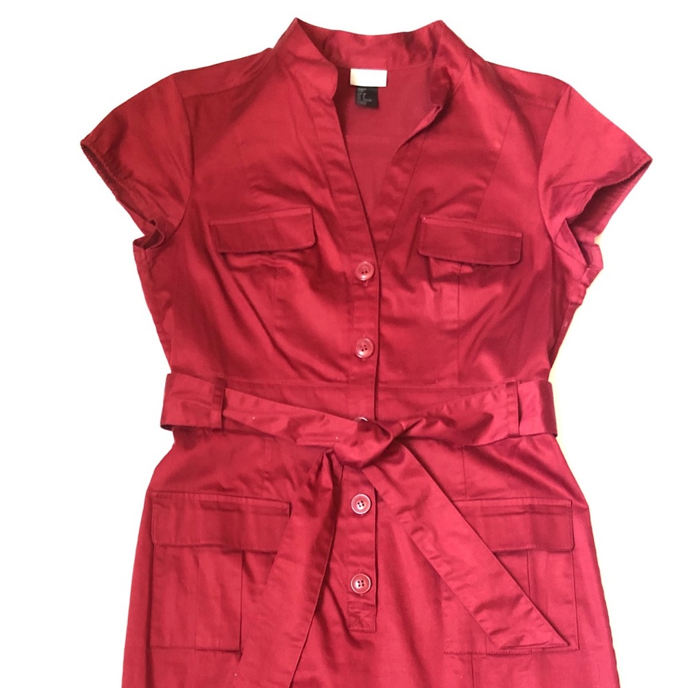 Burgundy women’s dress